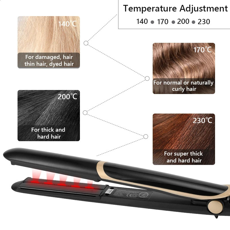 Professional Recovers Damaged Hair Tool with Ultrasonic Infrared Hair Care Iron Cold Flat Iron Hair Treament Styler 260126