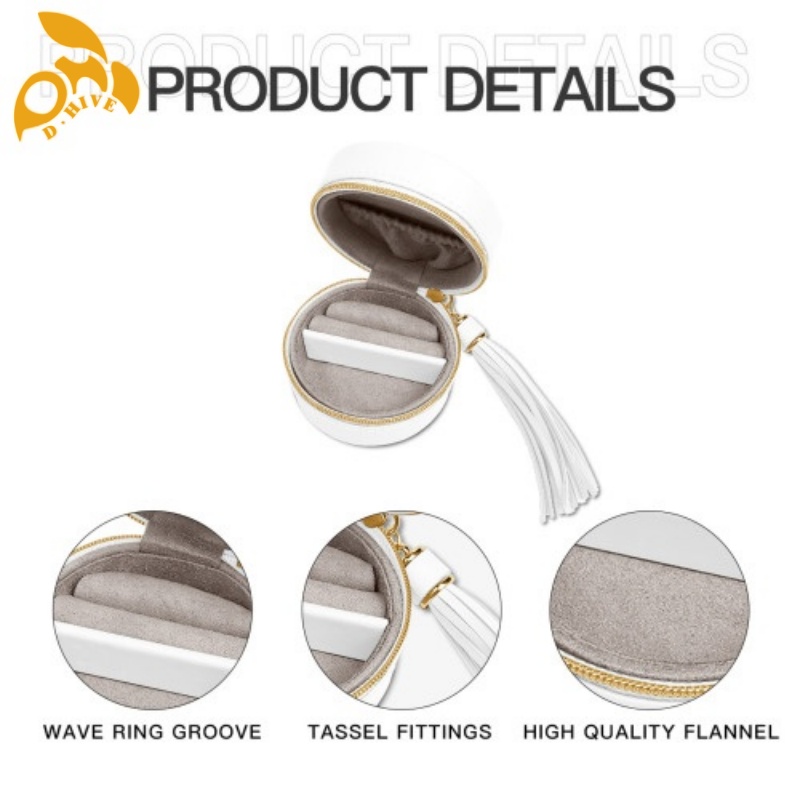 Free delivery. We offer free round portable blue and black cosmetic cases custom-made by fashion designers in high-quality light beige