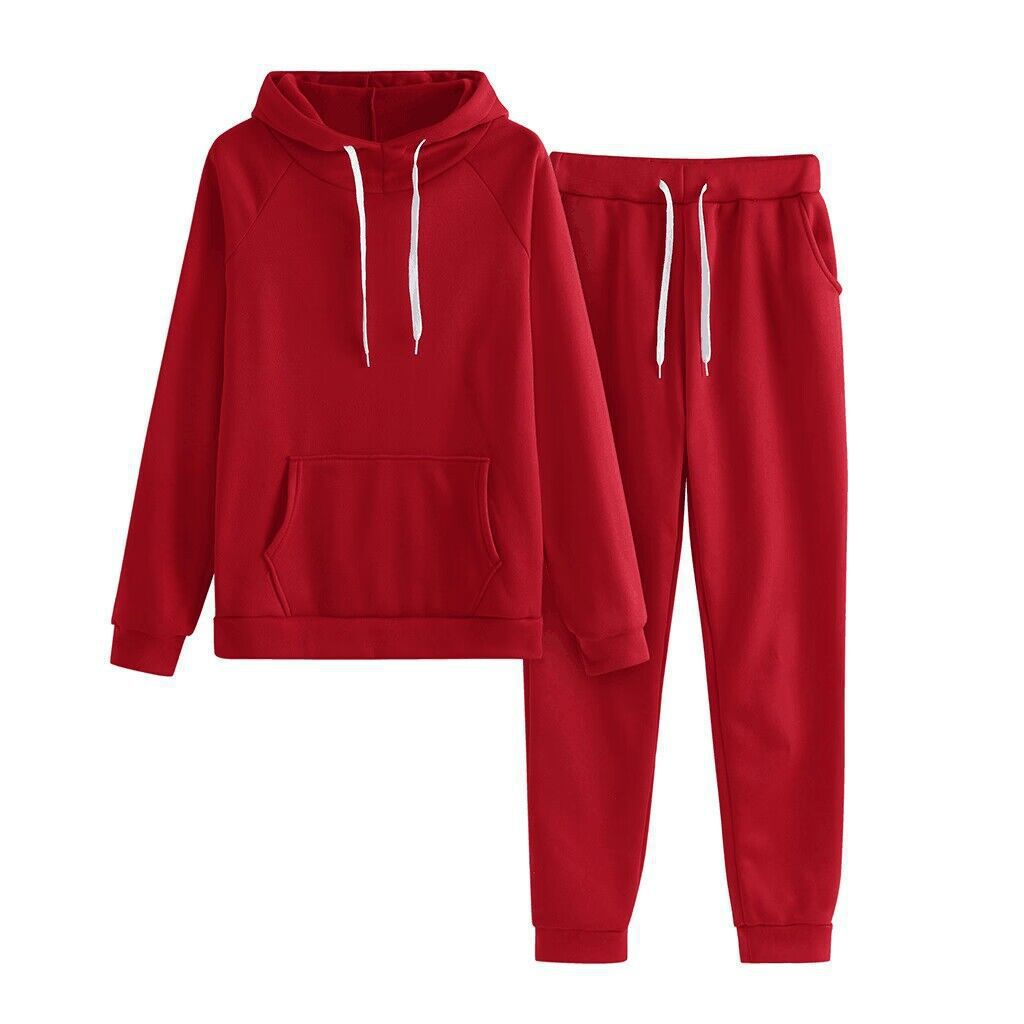 X1255 Large size long-sleeved hooded sweatshirt suit for men and women, women's casual loose two-piece suit