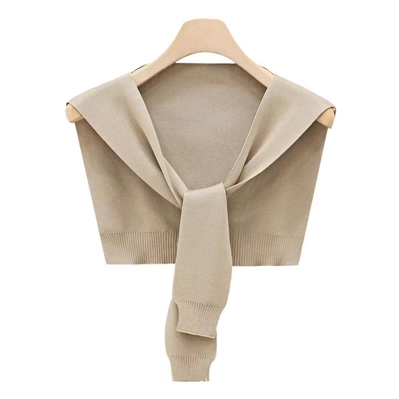K784 Summer, autumn and winter four seasons striped small shawl outerwear for women thin air-conditioned room protection knitted sunscreen small outer