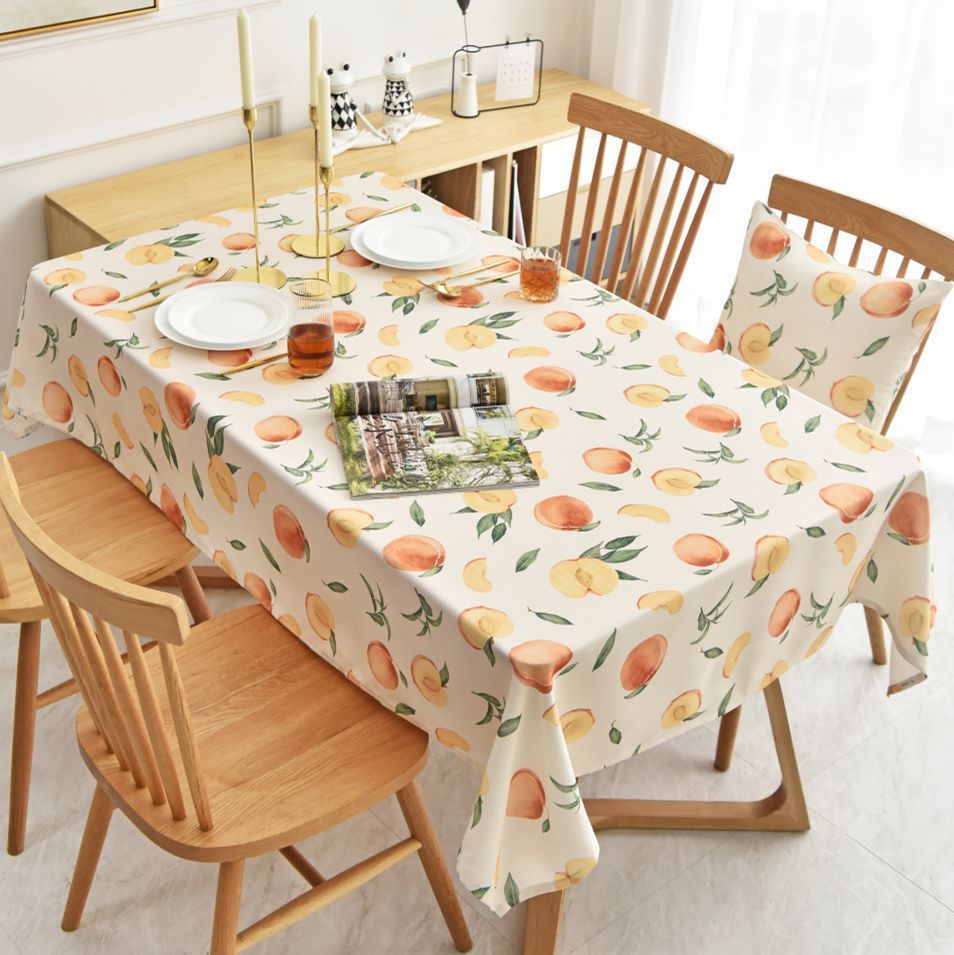 A684 TPU tablecloth Nordic ins style oil-proof and waterproof table cloth washable rectangular small fresh coffee table round table cloth