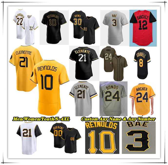 Paul Skenes Bryan Reynolds Baseball Jersey 22 McCutchen Ke'Bryan Hayes Oneil Cruz Adam Frazier Joey Bart Isiah Kiner-Falefa Mitch Keller Enmanuel Valdez Pham Triolo