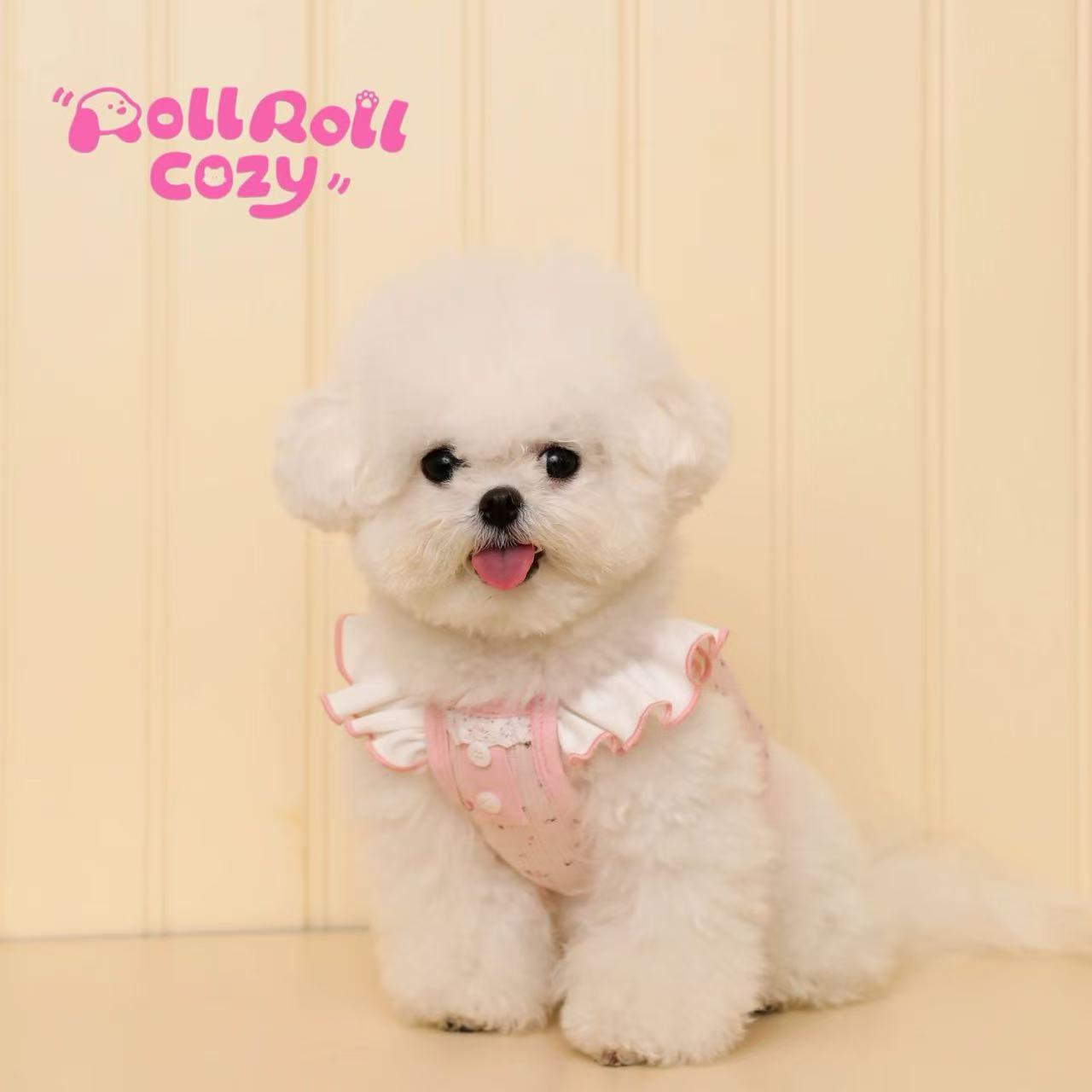 T00254 Dog clothes summer thin floral sling small dog Bichon Schnauzer Maltese