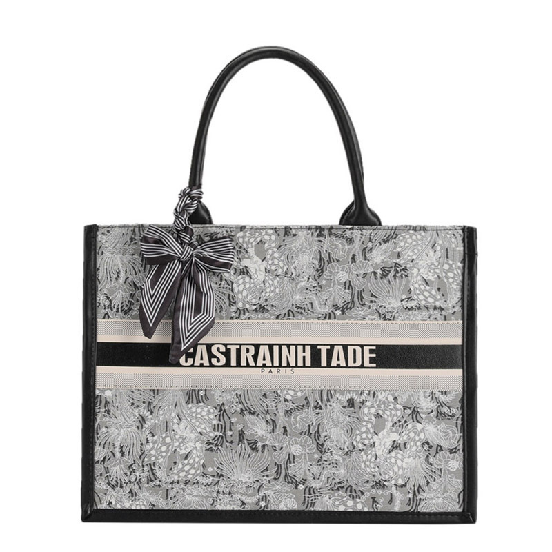 Free shipping 2025 new designer Shoulder Bags Fashion commute Printed Silk scarf handbag high-capacity underarm Tote bag blue free shipping