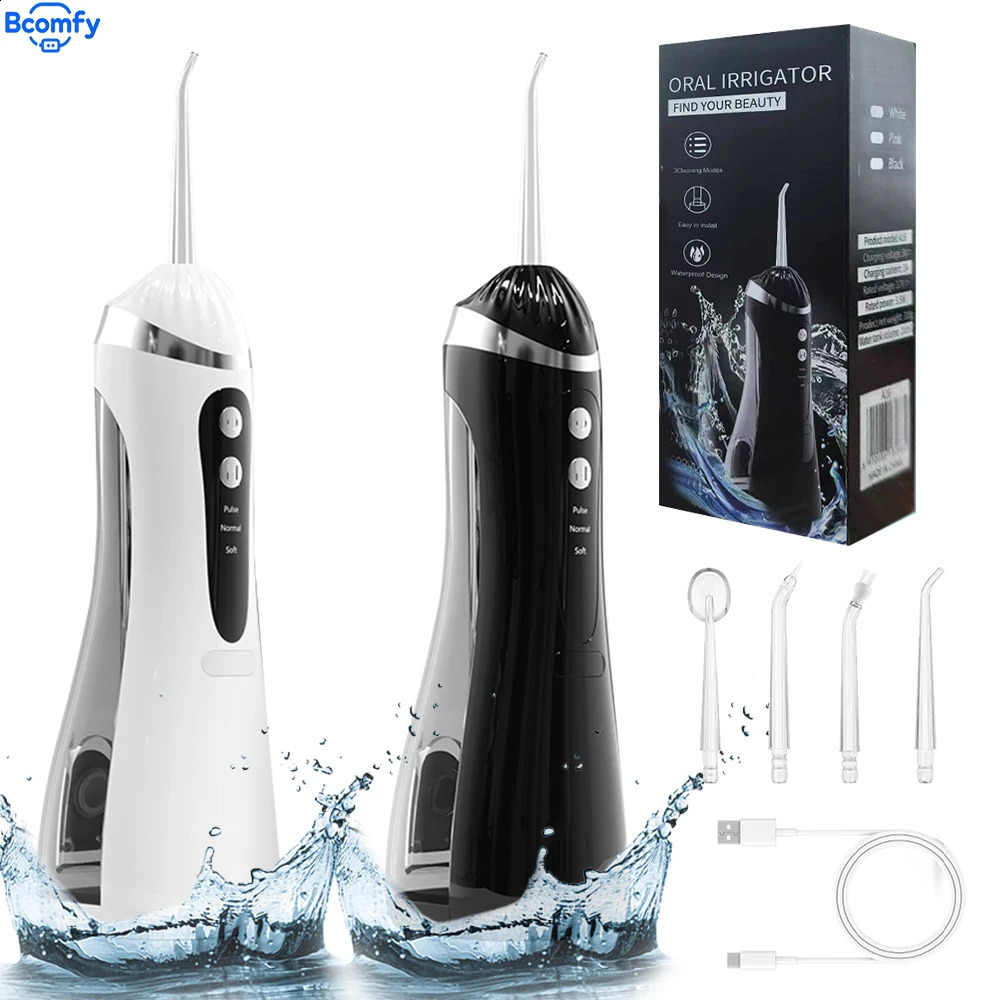 Teeth Water Flosser Electric Oral Irrigator Portable Home Dental Cleaning Teeth Rechargeable Waterproof Tartar Removal Tool 250520
