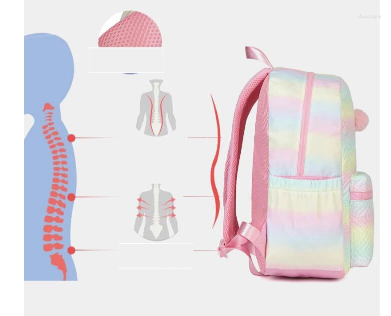 School Bags Backpack For Girls Bookbag Set 3pcs Backpacks Schoolbag Kids Teen Women Casual Travel Daypacks Elementary Bag