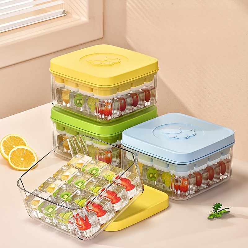 New explosive one button press silicone ice cube ice cube mold home box frozen ice cube machine ice maker
