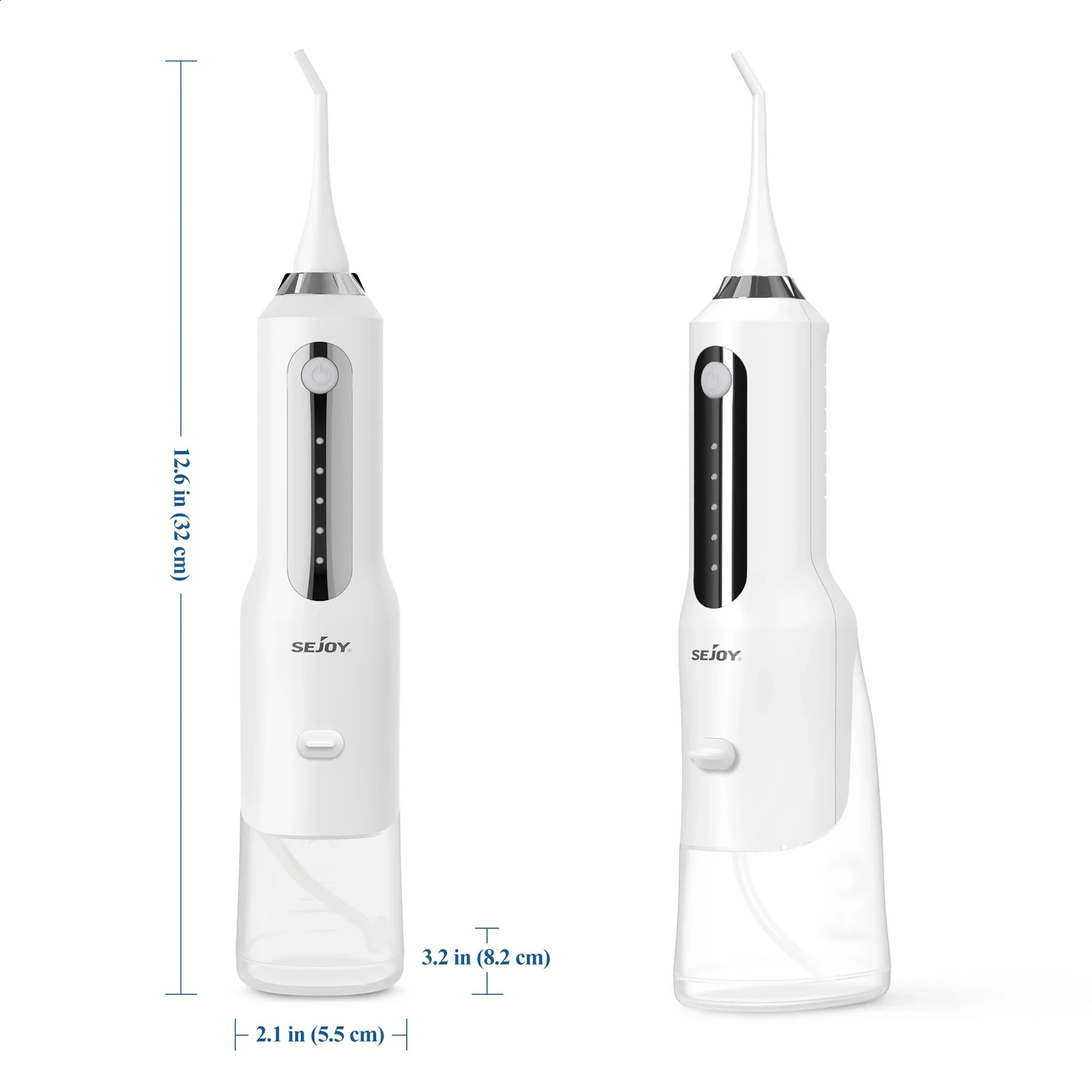 Dental Water Flosser Professional Cordless Rechargeable Electric Oral Irrigator Water Jet for Teeth Braces Care with 5 Jet Tips 250520