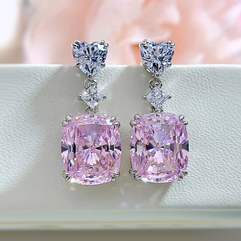 Chic Pendant Style Jewelry Piece: Dazzle at Parties Wearing These Flawless Synthetic Gemstone Earring Drops