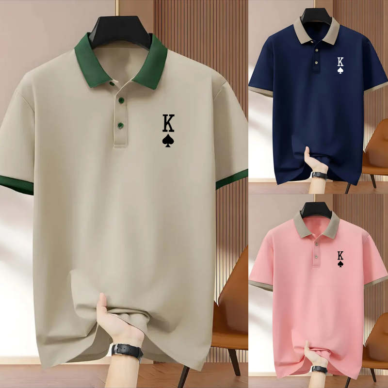 Man Spade letter K Print Polo Shirt Designer T Shirts Short Sleeve Casual Slim Fit Summer men's Tshirts Tops Fashion polo shirts