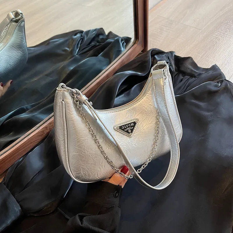 Shoulder Crossbody Purse Designer 2025 Ladies Flap Fashion Chain Armpit Bag High Quality Leather Handbag