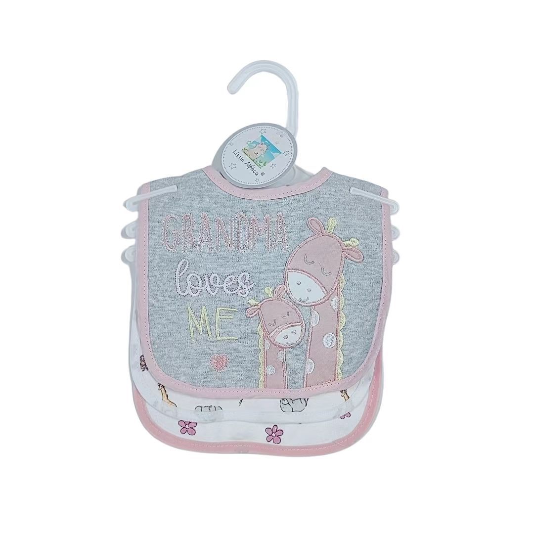 Waterproof High Quality Random Color Cartoon Print 0-2 Year Old Bib New Born Baby Gift Set