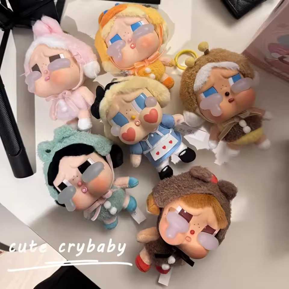 2025 New Genuine Crybaby Crying Again Series Blind Box Figures Vinyl Face Doll Crybaby Pendant Keychain Mystery Box Toy GiftT250521