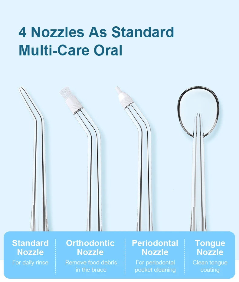 Mini portable oral irrigator 6 cleaning modes equipped with a bag suitable for home travel easy and 250519