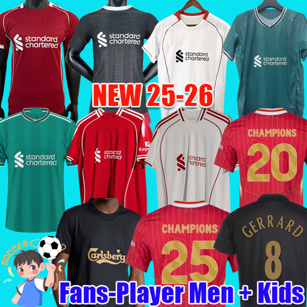 salah soccer jerseys DARWIN 2025 GRAVENBERCH Luis DIaz football shirt men kids goalkeeper liverpoool 25 26 kit Special Edition 2005 Istanbul Anniversary