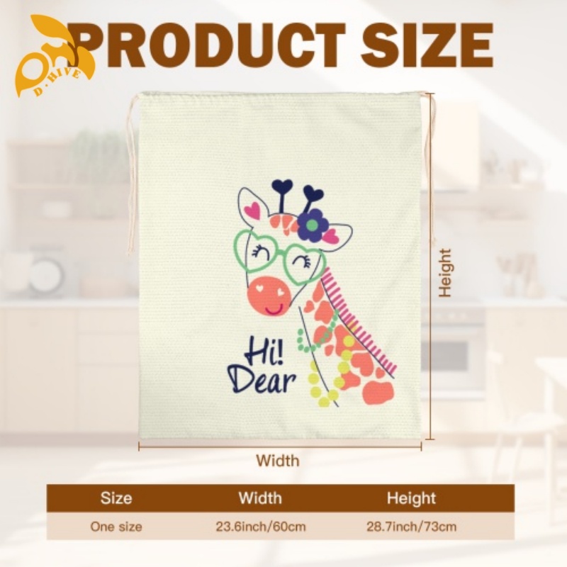 Free delivery.fashion designers customize round, beige black half-length, lightweight and simple canvas makeup drawstring bags