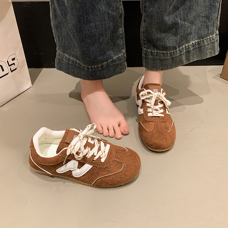 2025 Summer New Arrival Fashion Womens Skate Shoes Soft Sole Comfortable Versatile Casual Shoes Hot Selling Sneakers Size 35-40 Beige Yellow Brown