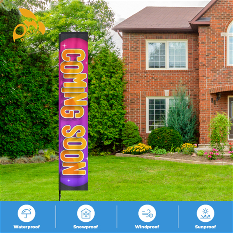 Free shipping Linen Garden Flag Lawn Decorations Double sided printing fashion Outdoor advertising flag