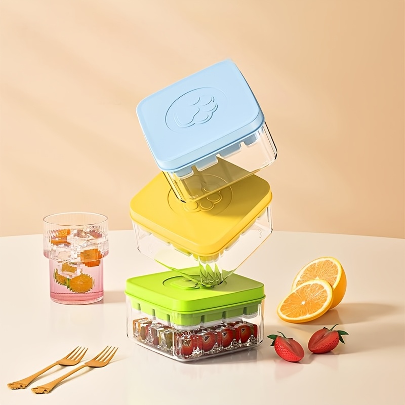 New explosive one button press silicone ice cube ice cube mold home box frozen ice cube machine ice maker