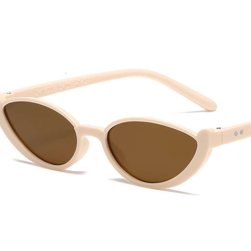 New Style Versatile Fashion Cat Eye Small Frame Women's Personalized Non mainstream Sunglasses Internet Celebrity Street Photography Y2K Glasses