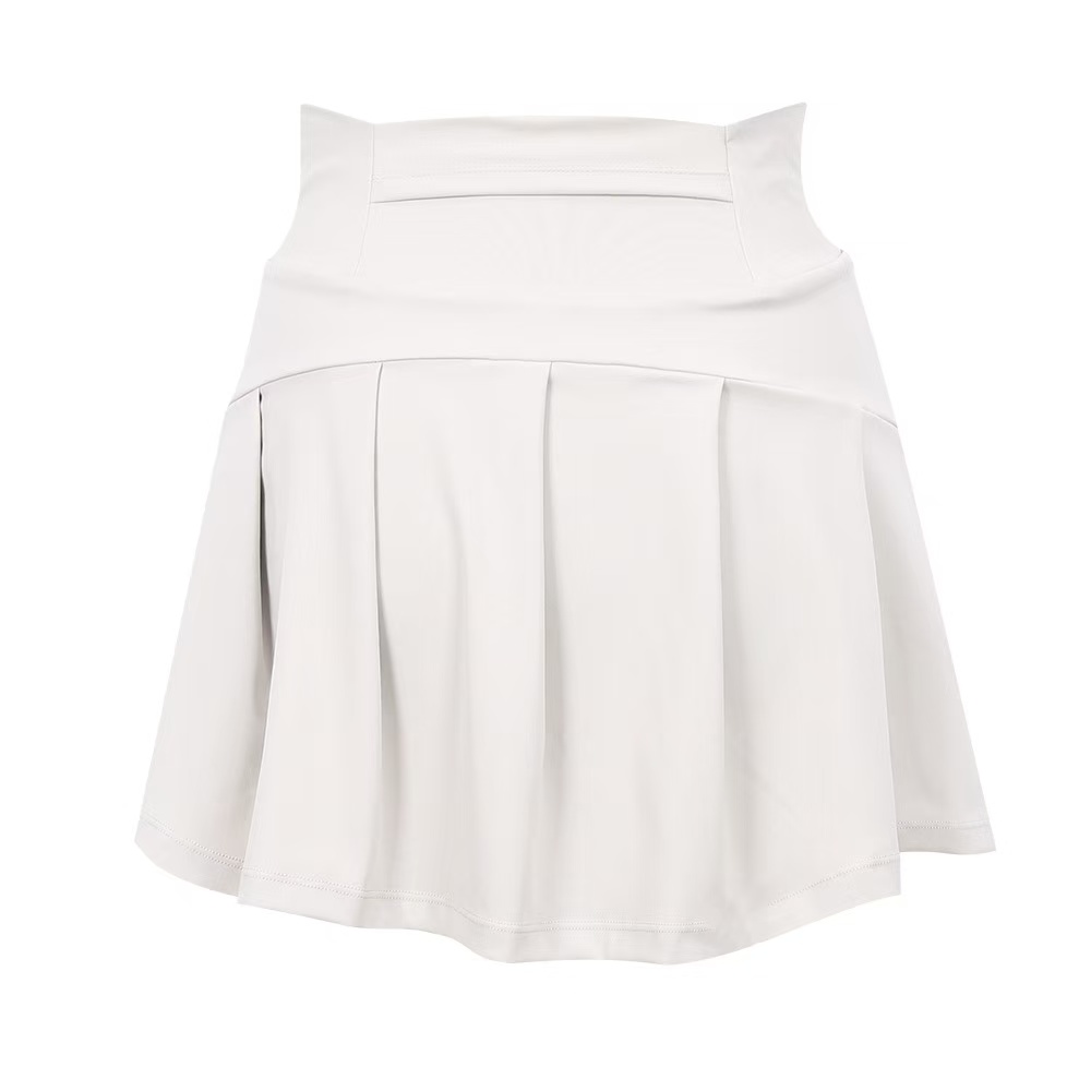 2025--Womens sports skirt yoga skirt sports shorts zipper pleated tennis golf skirt summer anti exposure fitness skirt with pockets