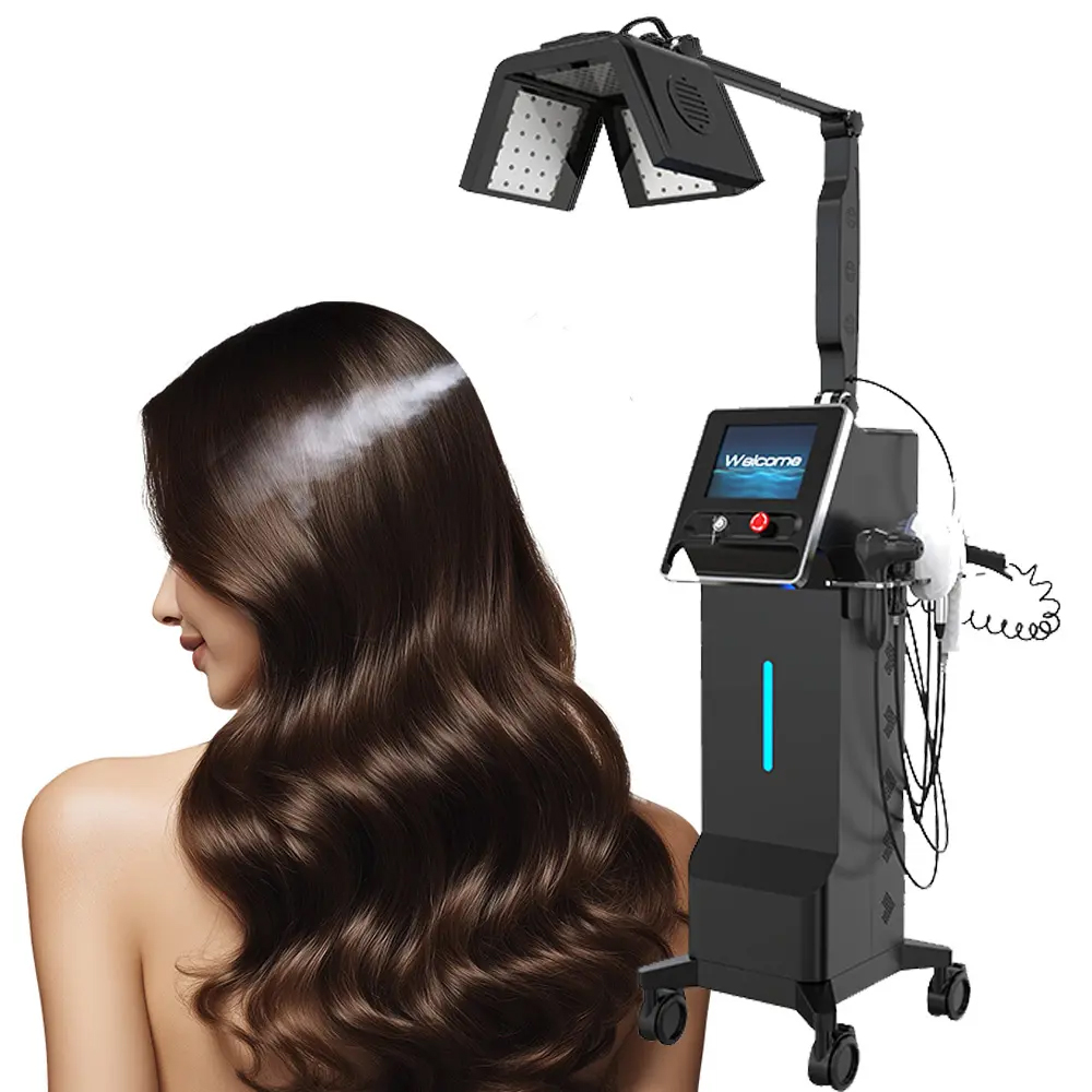 2025 News Products Stationary 7 in 1 Hair Laser Growth Machine Red Light Therapy Laser Hair Regrowth Cap for Hair Loss Treatment Enhances Hair Strengt