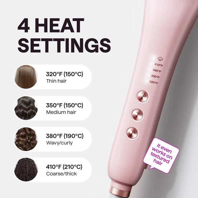 Wavytalk Steamline Pro Steam Hair Straightener Brush Hair Straightening Comb with Scrunchie and Glove W250521