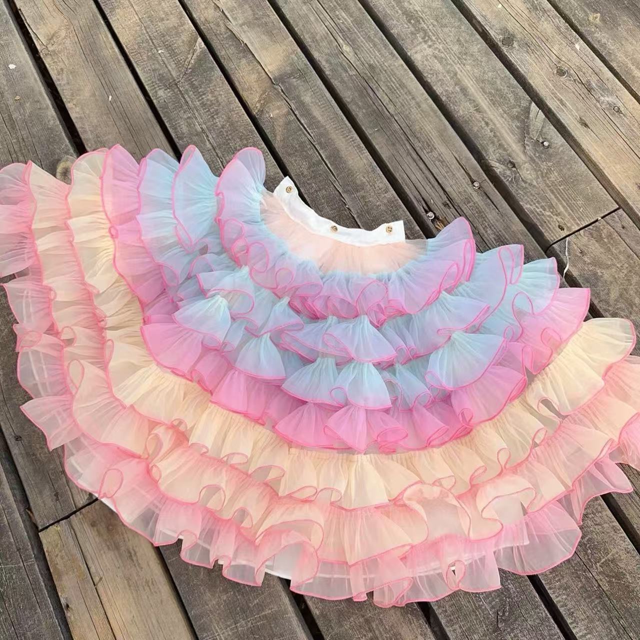 Adorable little pearl - a pink mermaid with detachable long and short versions, a beautiful trailing tail teddy bear foam pet dress