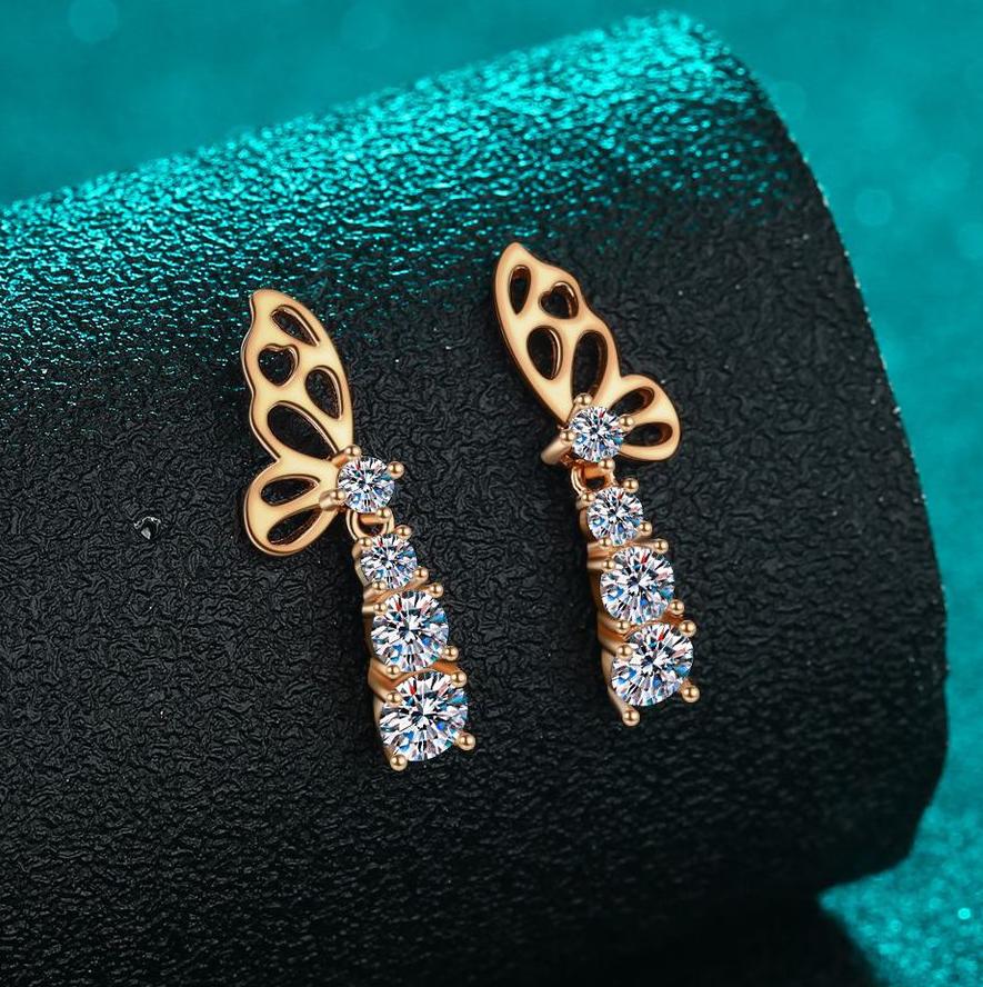 These keywords are highly relevant for users looking for luxury earrings, silver jewelry, or butterfly-themed designs, and will help them easily find 