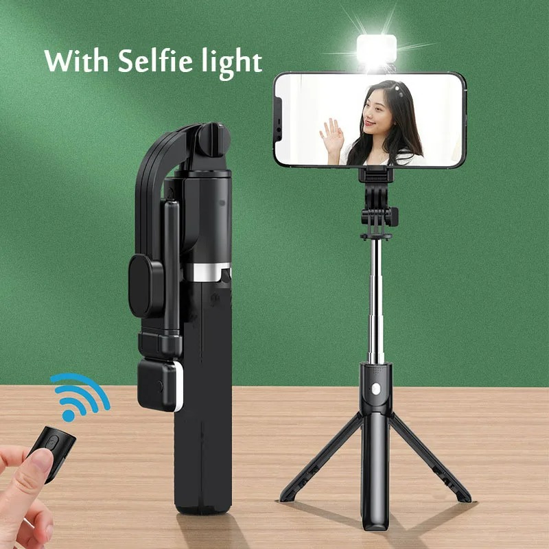 Portable Bluetooth Selfie Stick Retractable Multifunctional 103CM Phone HoldeTripod with Selfie Light Wireless Remote Shutter - view 8