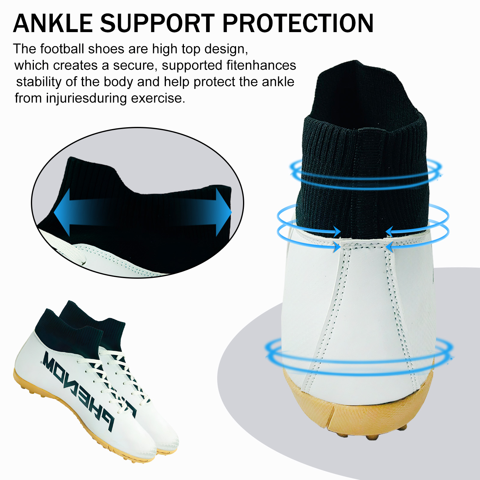 Premium Quality Outdoor Grass Footwear: Breathable & Non-slip Men's Football Trainers Available in Various Colors