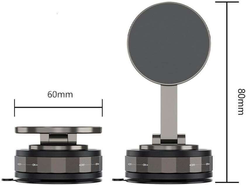DHGadgets Car Cup Holders, 2025 New Electric Vacuum Suction Mount, 360° Rotation Magnetic Cell Holders for Phone