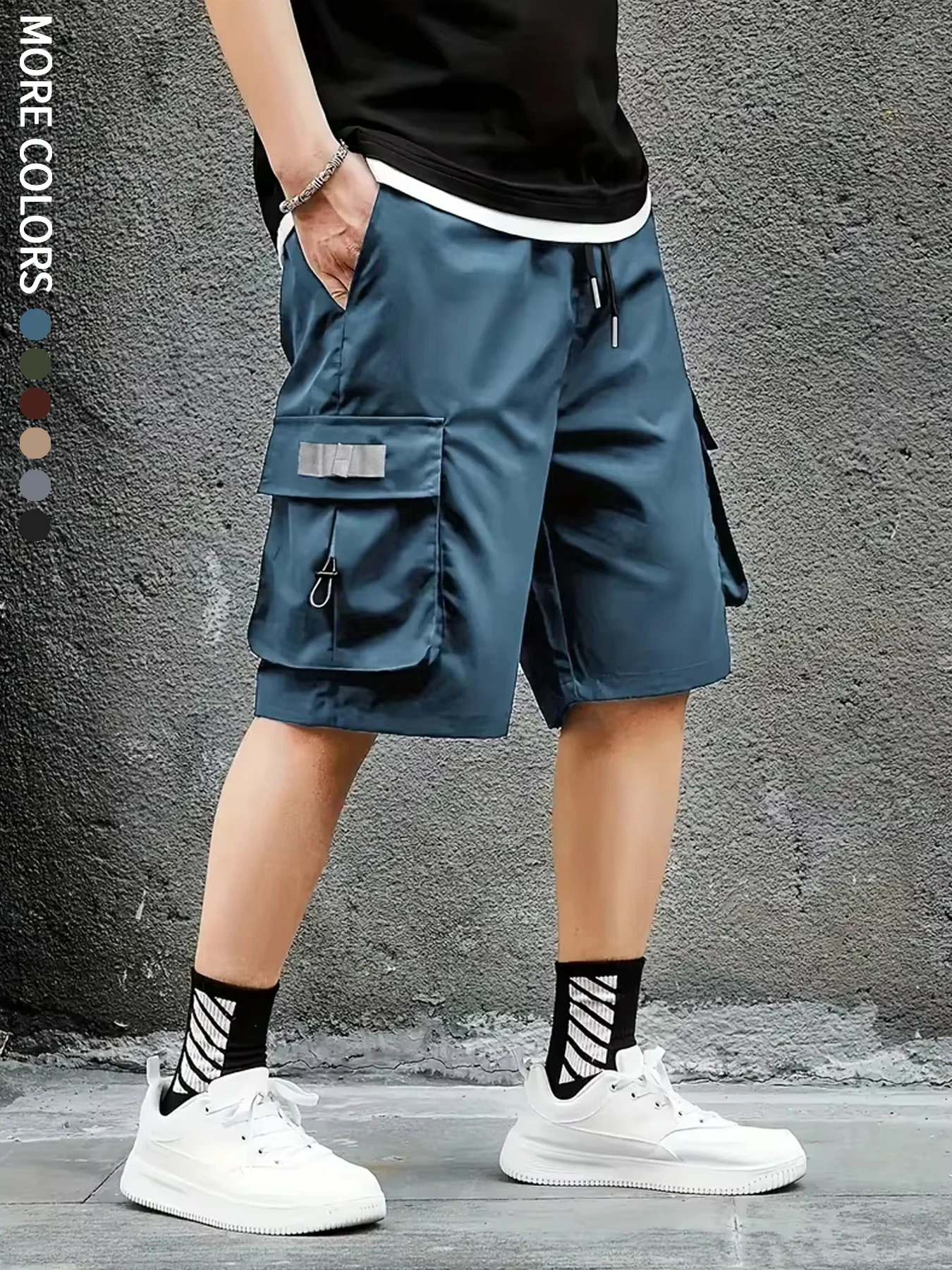 Mens Cargo Shorts Outdoor Travel Casual Sports Large Pockets Durable and Comfortable Fabrics Thin Shorts for Outings 17 250519