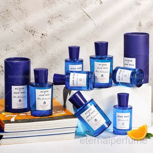 Male Mens Cologne 75ml parma bergamotto di calabria mirto di panarer Blue Mediterranean Series Womens Perfumer Long-lasting fragrance good s