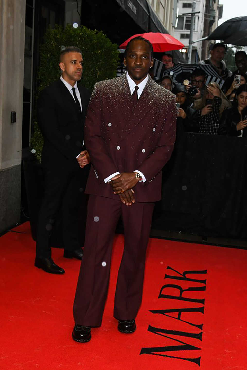 Runway Beaded Wedding Tuxedos 2 Piece Set Jacket Pants Double Breasted Men Suit Luxury Customized Groom Wear Party Suits