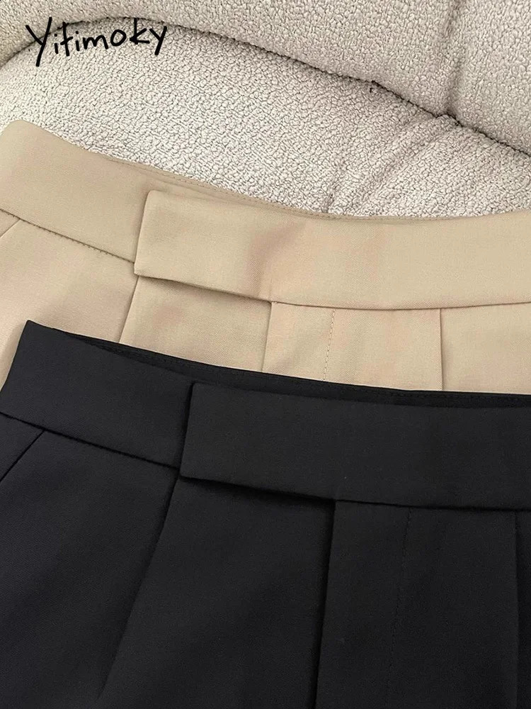 Vintage Skirt Fashion Streetwear Casual Skirts Solid Pockets Wrap The Buttocks Sweet Mini 2025 Spring Summer 250513Z