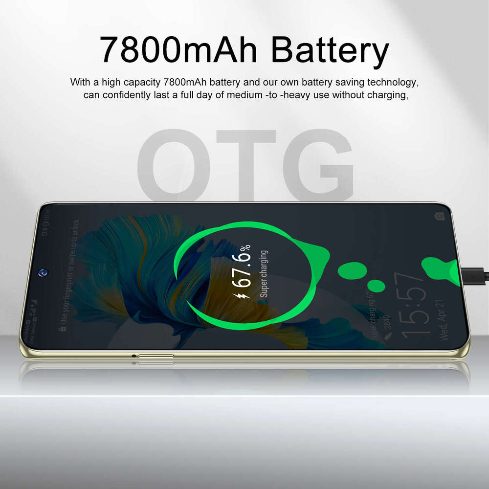 Mobile Phone 5g 11 Pro+ Gaming phone 7.5inch 16GB+1TB smartphone unlock touch screen 108MP high-definition camera fingerprint unlock facial recognitio