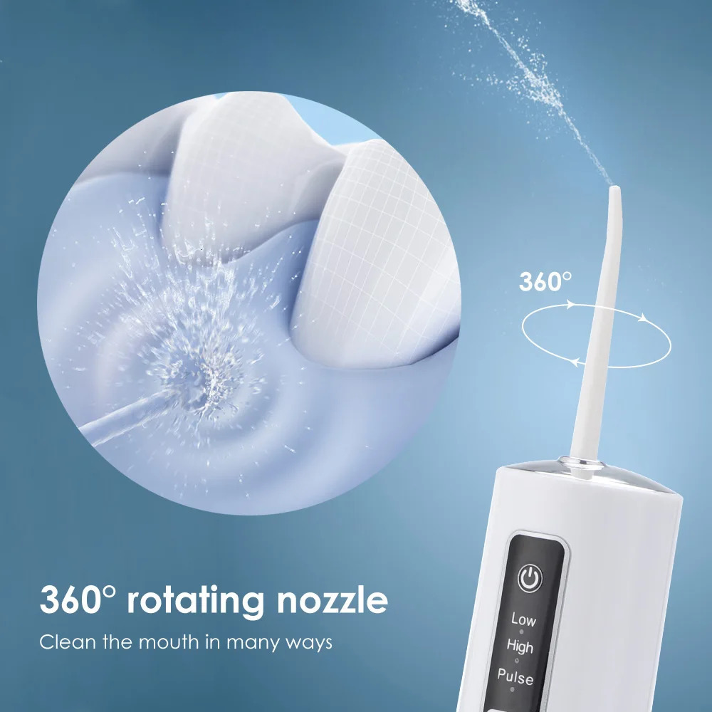 Portable Oral Irrigator Electric Tooth Cleaner Smart Dental Cordless Teeth TravelFriendly 230ML Tank 250519