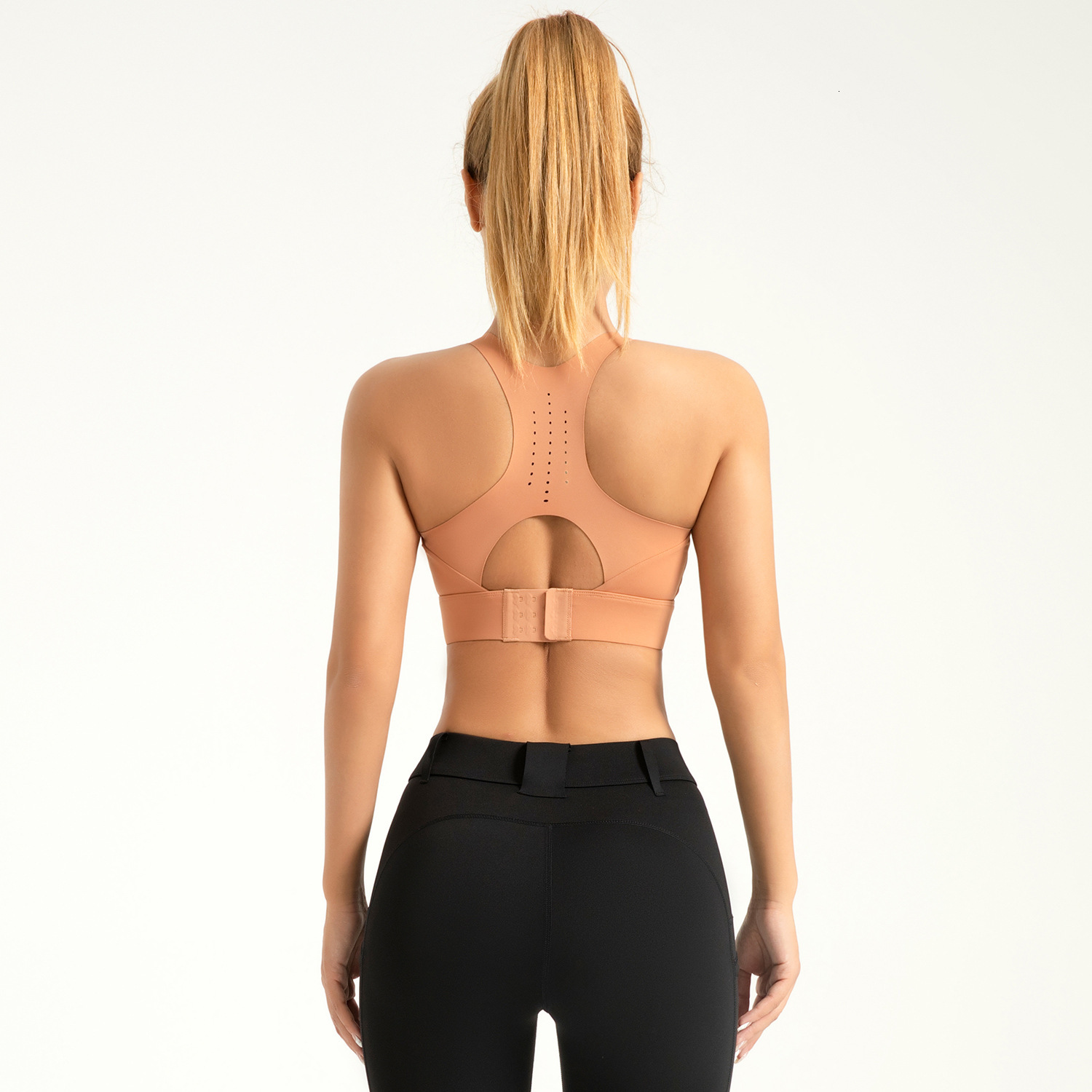 Feeling Yoga Breathable Back Buckle High Strength Shockproof Gathering Sports Bra