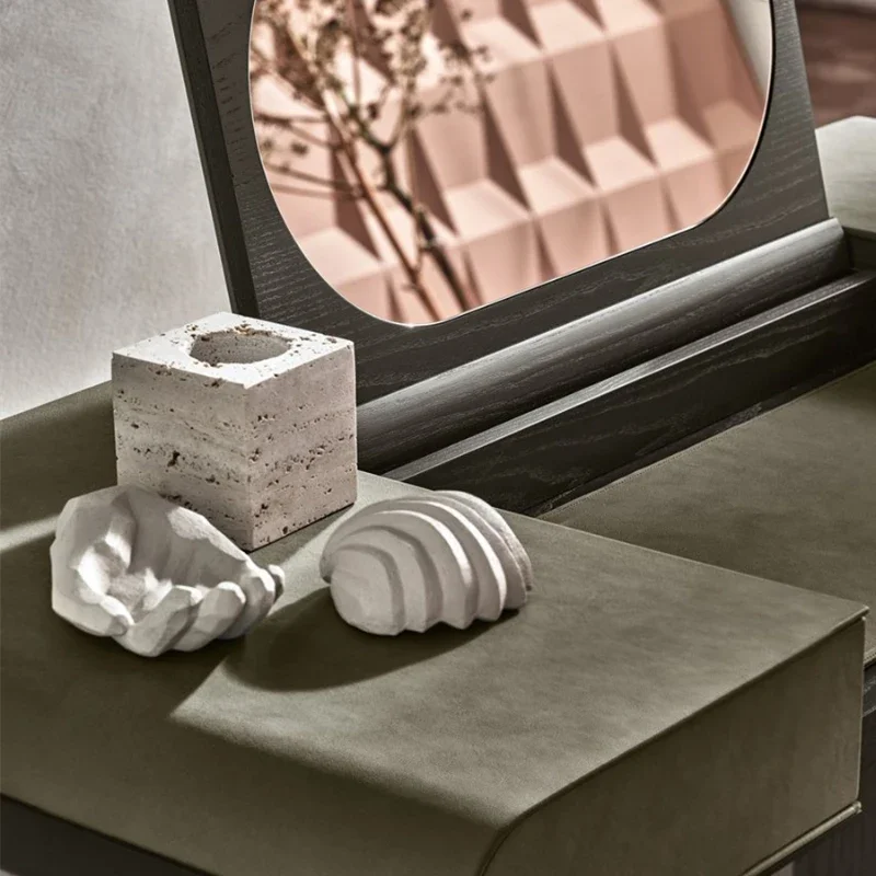 Black Drawers Dressing Table Jewelry Storage High End Dressing Table Mirror Stool Tocador De Maquillaje Nordic Home Furniture