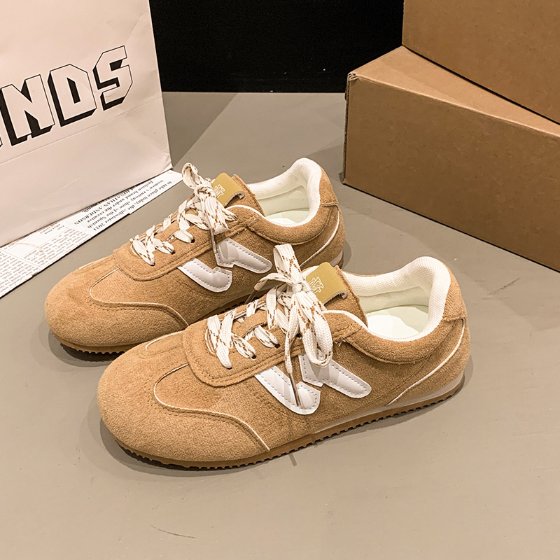 2025 Summer New Style Fashion Womens Skate Shoes Soft Sole Comfortable Versatile Casual Shoes Hot Selling Sneakers Size 35-40 Beige Yellow Brown Free 