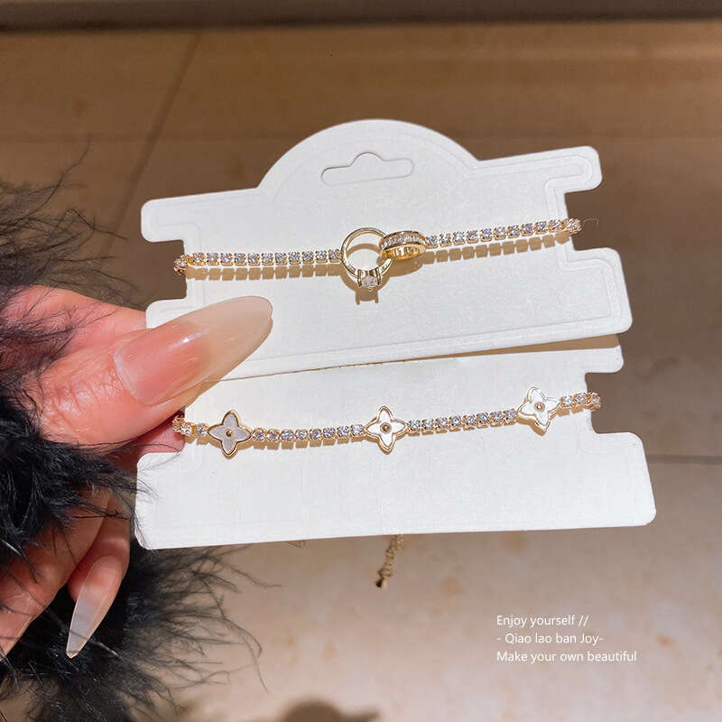 designer bracelet jewlery designer for women Zircon dia flower niche Instagram exquisite design bracelet, high-end and fashionable new jewelry for wom