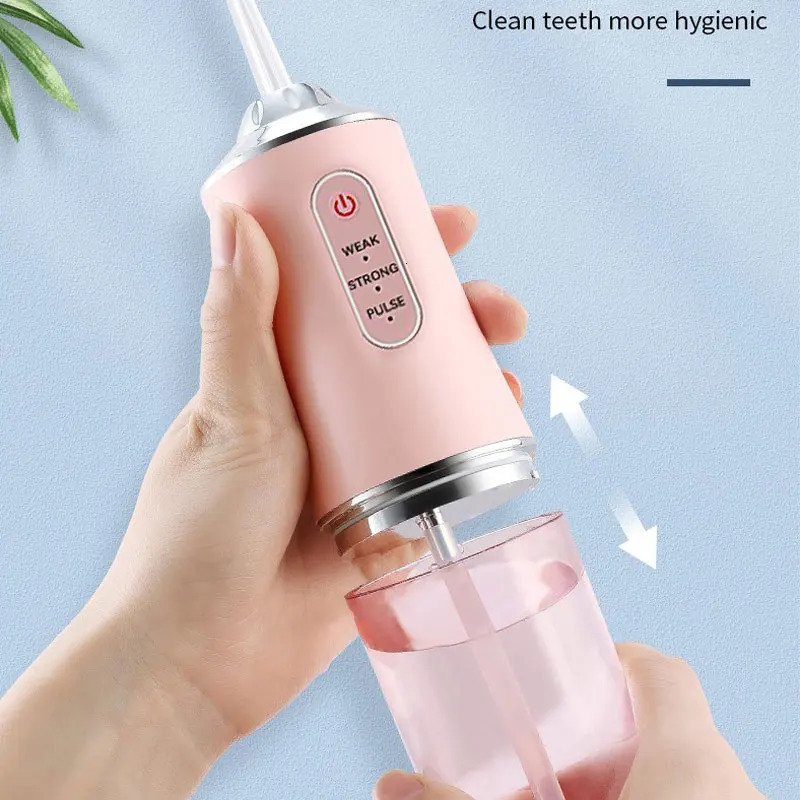 Electric Tooth Cleaner USB Rechargeable Portable Oral Irrigator Water Flosser 4 Jets Dental Jet Teeth 250519