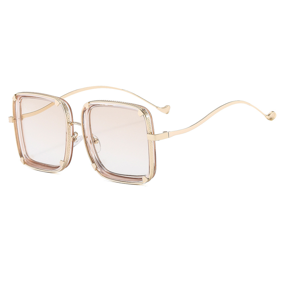 Designer Sunglasses For Women Men Fashion Round Sunglasses Luxury Polarized Lens Goggle Pilot PC Frame Oversized UV400 Eyewear Luxury Style Sunglasses