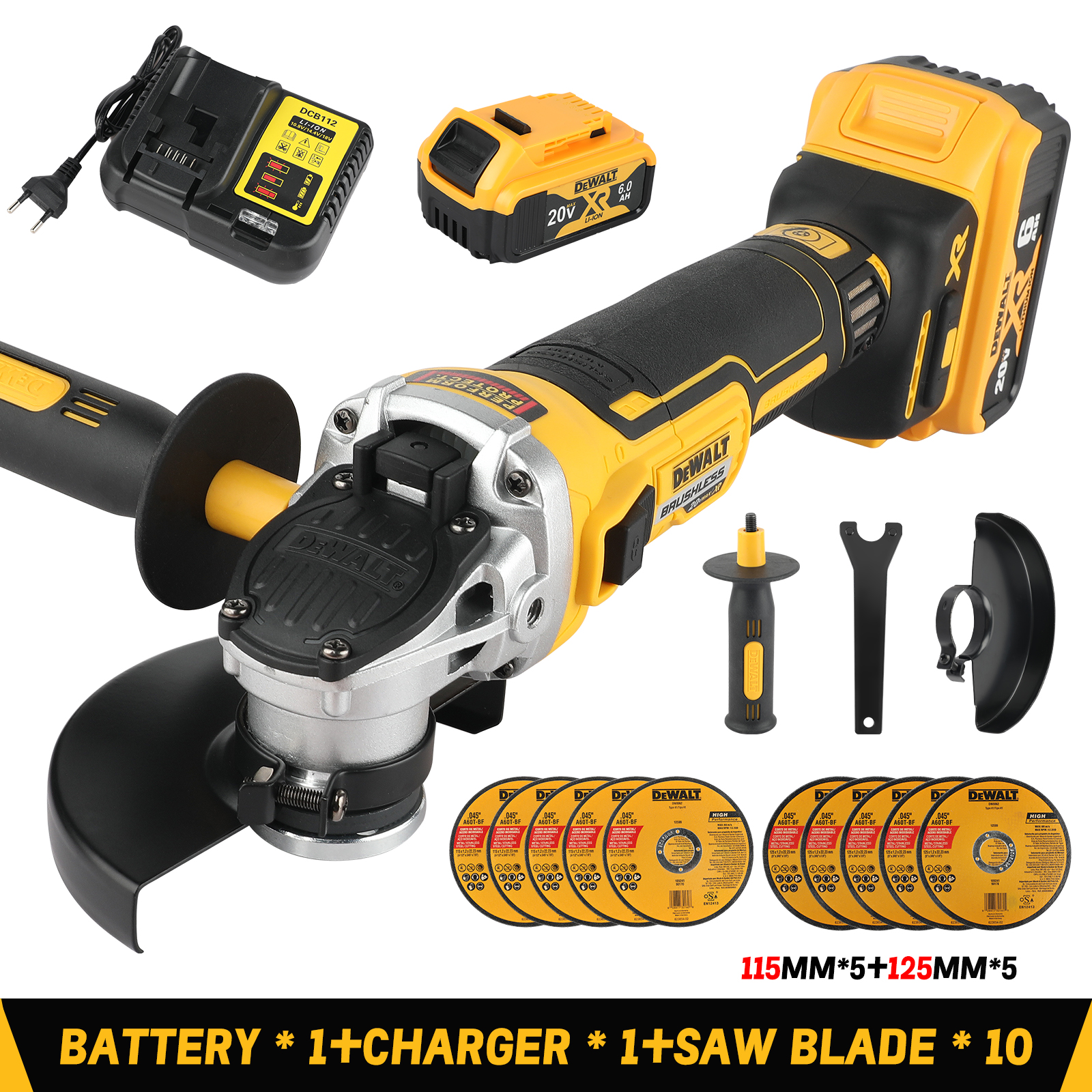Compact DEWALT DCG405NT Power Tool Combo for DIY Projects - Includes Essential Accessories