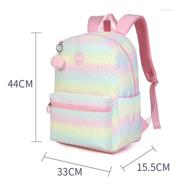 School Bags Backpack For Girls Bookbag Set 3pcs Backpacks Schoolbag Kids Teen Women Casual Travel Daypacks Elementary Bag