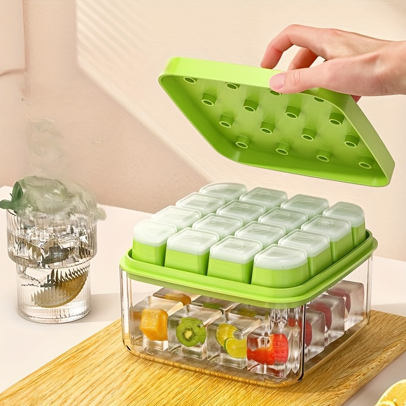 New explosive one button press silicone ice cube ice cube mold home box frozen ice cube machine ice maker