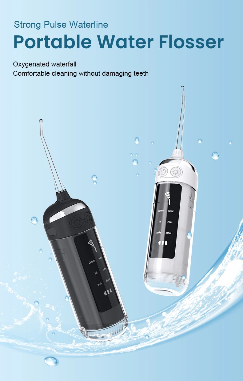 Mini portable oral irrigator 6 cleaning modes equipped with a bag suitable for home travel easy and 250519