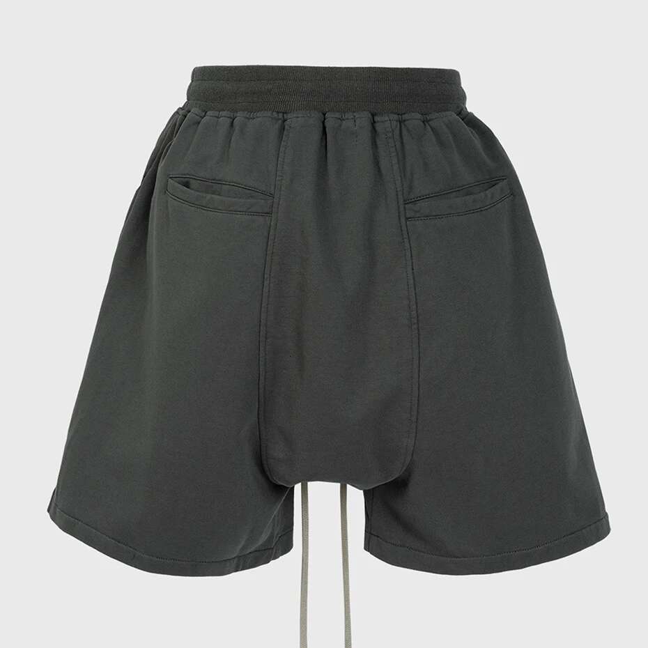2024 Summer Men Hip Hop Shorts Double Zipper Streetwear Fashion Black Short Pants