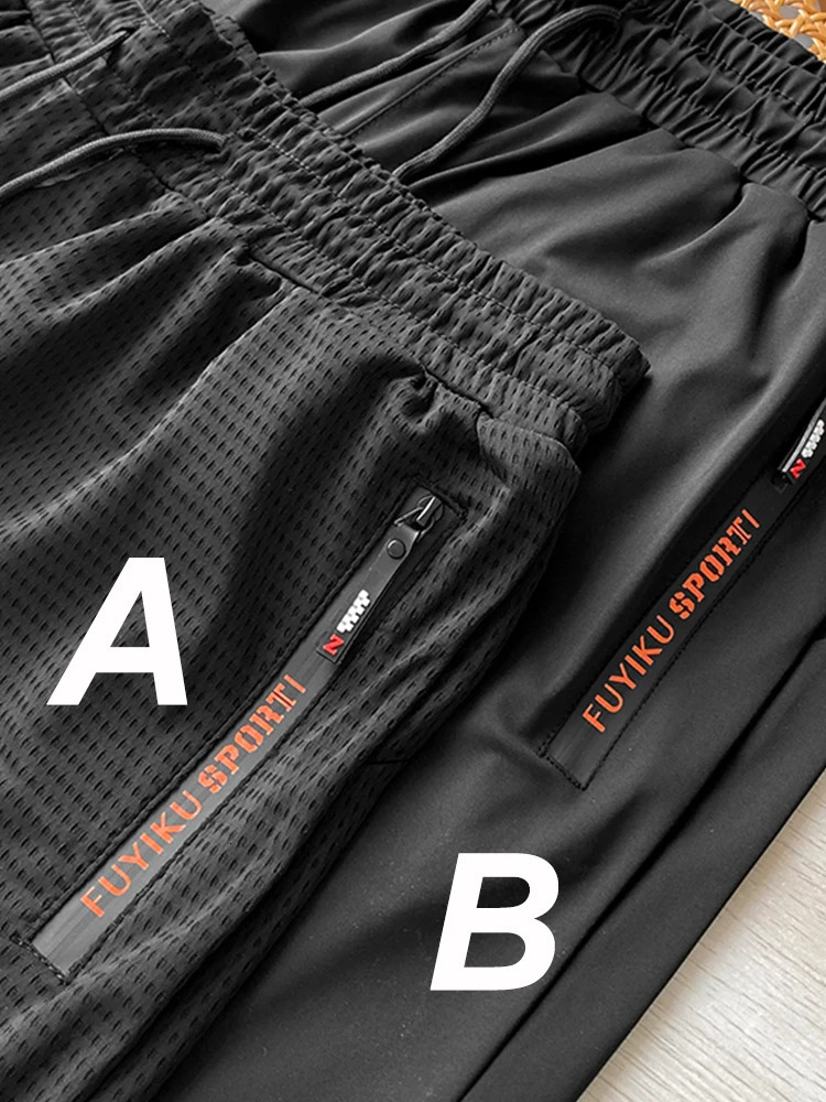 Summer Mens Shorts Breathable Mesh Stretch Ice Silk Gym Running Sports Loose Casual Shorts With Zip Pockets Big Size 8XL 9XL 250519